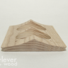 Накладка 2 местная межблокхаусная деревянная 190x118, Clever Wood