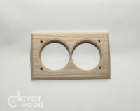 Накладка 2 местная межблокхаусная деревянная 190x118, Clever Wood