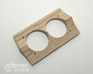 Накладка 2 местная межблокхаусная деревянная 190x118, Clever Wood