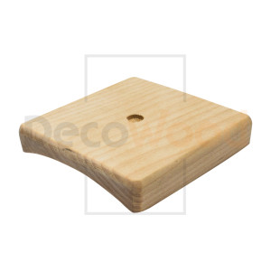 Накладка 1 местная деревянная на бревно D240 мм, береза без тонировки, DecoWood НО240-1