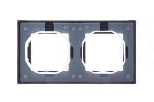Рамка 2 местная IP44, Карбон, ArtGallery SE GAL441002