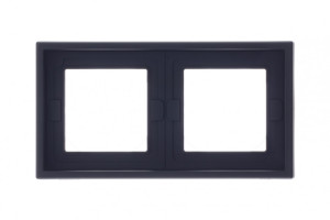 Рамка 2 местная IP44, Карбон, ArtGallery SE GAL441002