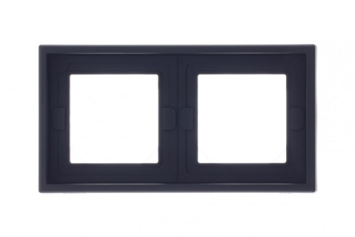 Рамка 2 местная IP44, Карбон, ArtGallery SE GAL441002