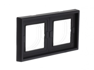 Рамка 2 местная IP44, Карбон, ArtGallery SE GAL441002