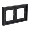 Рамка 2 местная IP44, Карбон, ArtGallery SE GAL441002