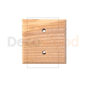 Накладка 1 местная деревянная на бревно D300 мм, ясень без тонировки, DecoWood ОМ1-300