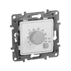 Терморегулятор с внешним датчиком, белый, Etika Legrand 672230