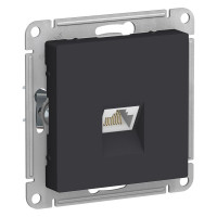 Розетка компьютерная RJ45 Cat. 6e, Карбон, AtlasDesign SE ATN001086