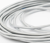 Ретро кабель круглый 2x1,5 Cеребристый шёлк, Interior Wire ПДК2150-СРШ (1 метр)