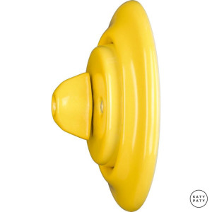 Выключатель поворотный 1 кл. проходной, ярко-желтый глянцевый, Katy Paty NILUG6