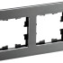 Рамка 2 местная, металл, Титан RE, Brite IEK BR-M22-M-01-K48