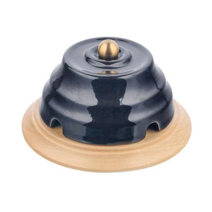 Распаечная коробка керамика D90х45 без подложки, Черный, Астория Interior Electric