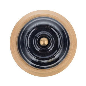 Распаечная коробка керамика D90х45 без подложки, Черный, Астория Interior Electric