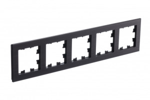 Рамка 5 местная, металл, Оникс, AtlasDesign Nature SE ATN312305