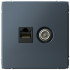 Розетка комп.+тв. RJ45+TV Cat. 5e, Грифель, ArtGallery SE GAL000789