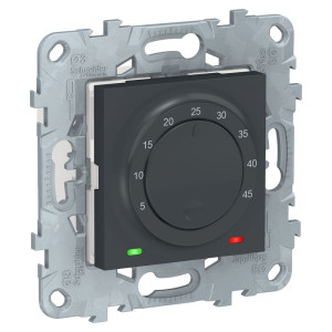 Терморегулятор теплого пола механический, антрацит, Unica New Schneider NU550354