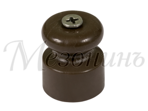 Кабельный изолятор пластик, коричневый, ТМ МезонинЪ GE70017-04