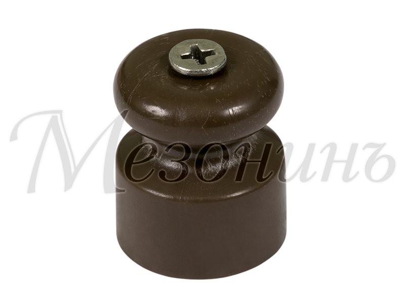 Кабельный изолятор пластик, коричневый, ТМ МезонинЪ GE70017-04