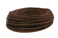 Ретро кабель витой 3x0,75 Шоколад, Interior Wire ПРВ3075-ШКД  (1 метр)