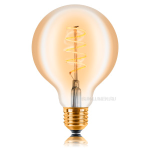 Ретро лампа светодиодная диммируемая LED G95 5Вт E27 2200K Sun Lumen 056-984