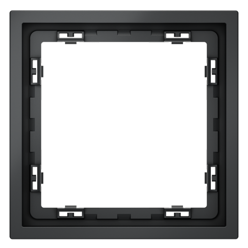 Рамка 1 местная, пластик, Графит, Voltum S70 VLS100107