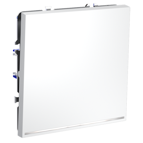 Выключатель 1кл. с подсв., Белый матовый, Voltum S70 VLS010202