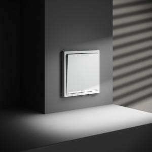 Выключатель 1кл. с подсв., Белый матовый, Voltum S70 VLS010202