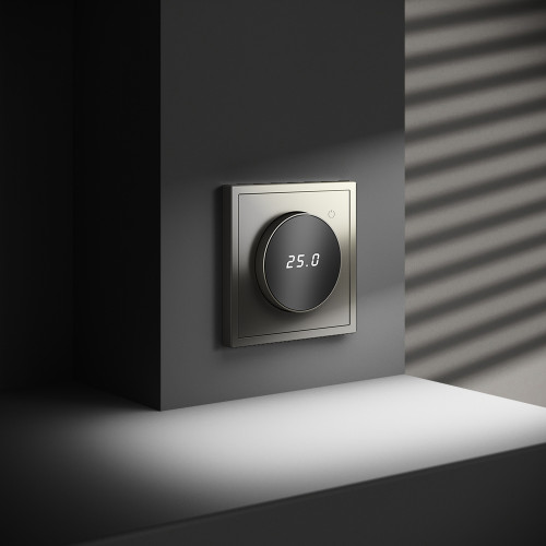 Терморегулятор электронный с индикацией и датчиком, для теплого пола, Шелк, VOLTUM S70 VLS070104