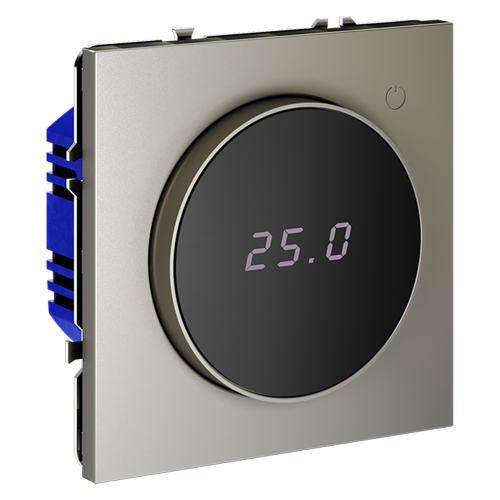 Терморегулятор электронный с индикацией и датчиком, для теплого пола, Шелк, VOLTUM S70 VLS070104