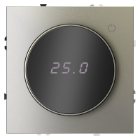 Терморегулятор электронный с индикацией и датчиком, для теплого пола, Шелк, VOLTUM S70 VLS070104