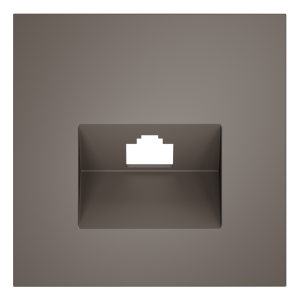 Лицевая панель для розетки компьютерной RJ45 Cat.6, Капучино, S70 Voltum VLS001314