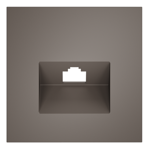 Лицевая панель для розетки компьютерной RJ45 Cat.6, Капучино, S70 Voltum VLS001314