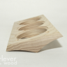 Накладка 3 местная межблокхаусная деревянная 261x118, Clever Wood