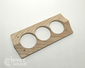 Накладка 3 местная межблокхаусная деревянная 261x118, Clever Wood