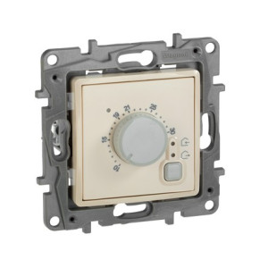 Терморегулятор с внешним датчиком, слоновая кость, Etika Legrand 672330