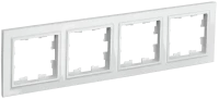 Рамка 4 местная, Белый, Brite IEK BR-M42-K01