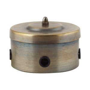 Распаечная коробка D85 из металла, бронза Vintage М1-25-21