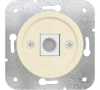 Розетка телевизионная TV (внутренний монт.), Слон. кость, Лахта ТМ МезонинЪ GE35321-02