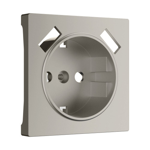 Лицевая панель розетки с З/К и USB зарядкой, Дымчатый, Werkel W1279504