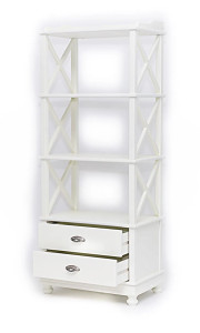 Стеллаж Трике-4 из массива березы, Слоновая кость, TADORNA 113А-IV