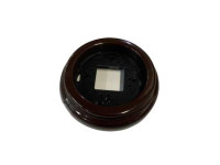 Рамка 1 местная керамика, овал, коричневый, Retrika R1С-01002