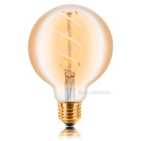 Ретро лампа светодиодная диммируемая LED G95 F5+ 5Вт E27 2200K Sun Lumen 057-363