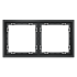 Рамка 2 местная, пластик, Графит, Voltum S70 VLS100207