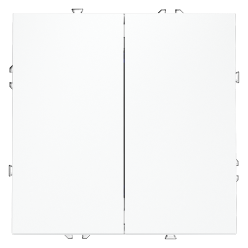 Выключатель проходной 2-кл. с подсветкой, Белый глянцевый, S70 Voltum VLS020401