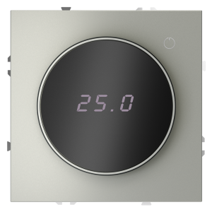 Терморегулятор электронный с индикацией и датчиком, для теплого пола, Сталь, VOLTUM S70 VLS070105