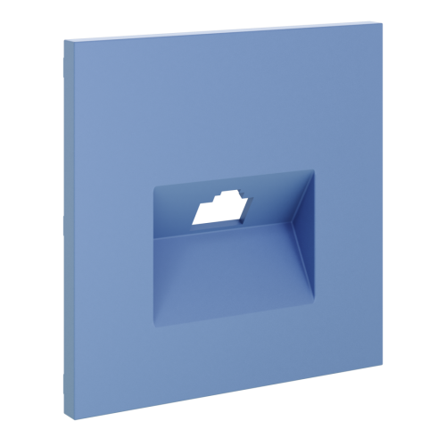 Лицевая панель для розетки компьютерной RJ45 Cat.6, Деним, S70 Voltum VLS001315