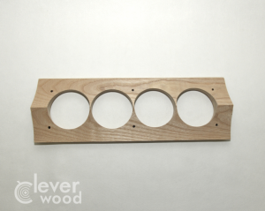 Накладка 4 местная межблокхаусная деревянная 330x118, Clever Wood