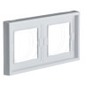 Рамка 2 местная IP44, Белый, ArtGallery SE GAL440102