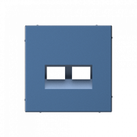 Лицевая панель для розетки компьютерной 2-ой RJ45 Keystone, Аквамарин, ArtGallery SE GAL001190