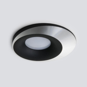 Встраиваемый светильник Elektrostandard 124 MR16 черный/серебро a053358